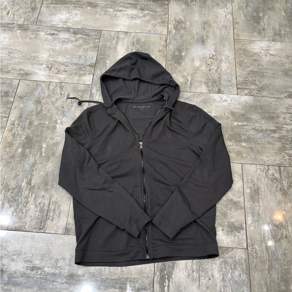 John Varvatos Charcoal Zip-Up Jacket